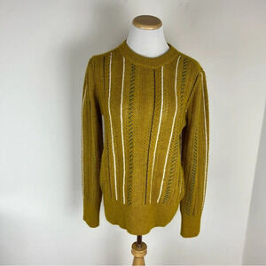 Paul Smith Striped Mustard Yellow Sweater Size M